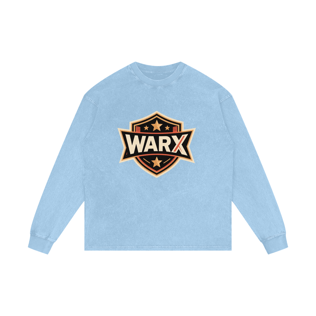WARX Acid Wash Oversize Long Sleeve T-Shirt