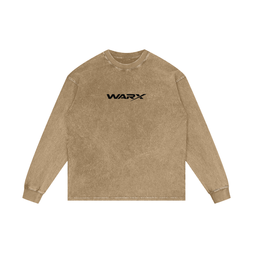 WARX Acid Wash Oversize Long Sleeve T-Shirt