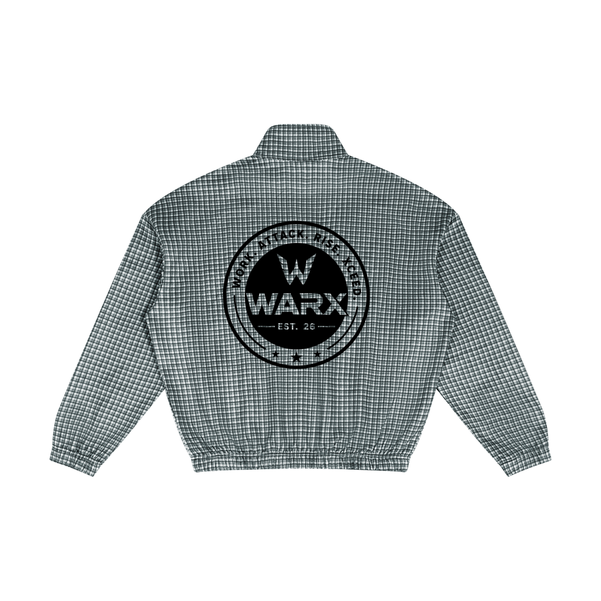 Unisex Plaid Quarter-Zip Sweatshirt