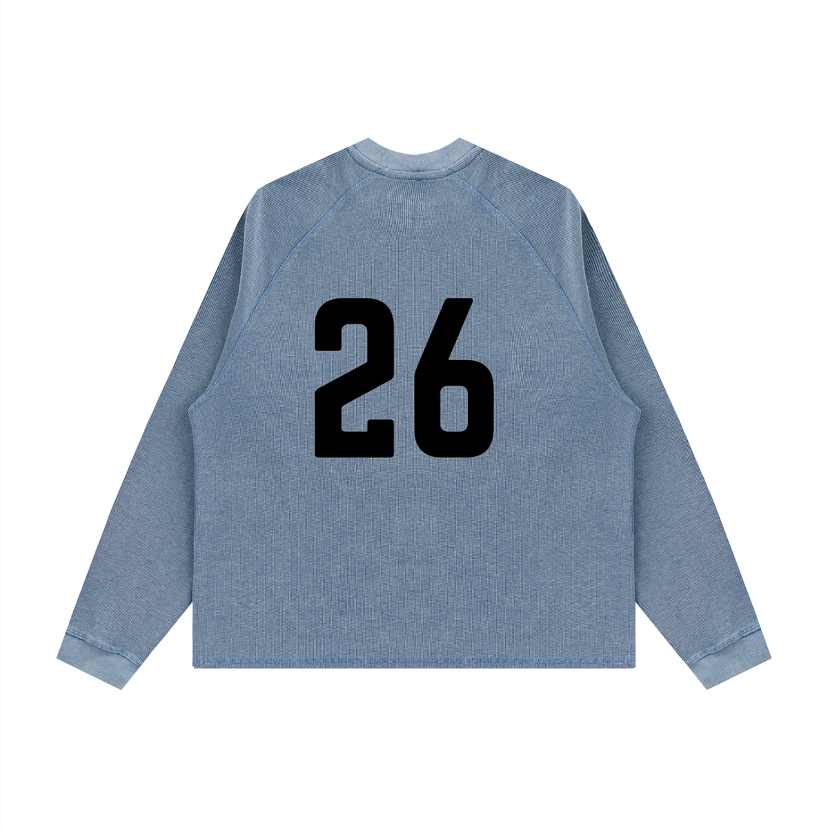 Unisex Vintage Wash Boxy  Waffle T-Shirt