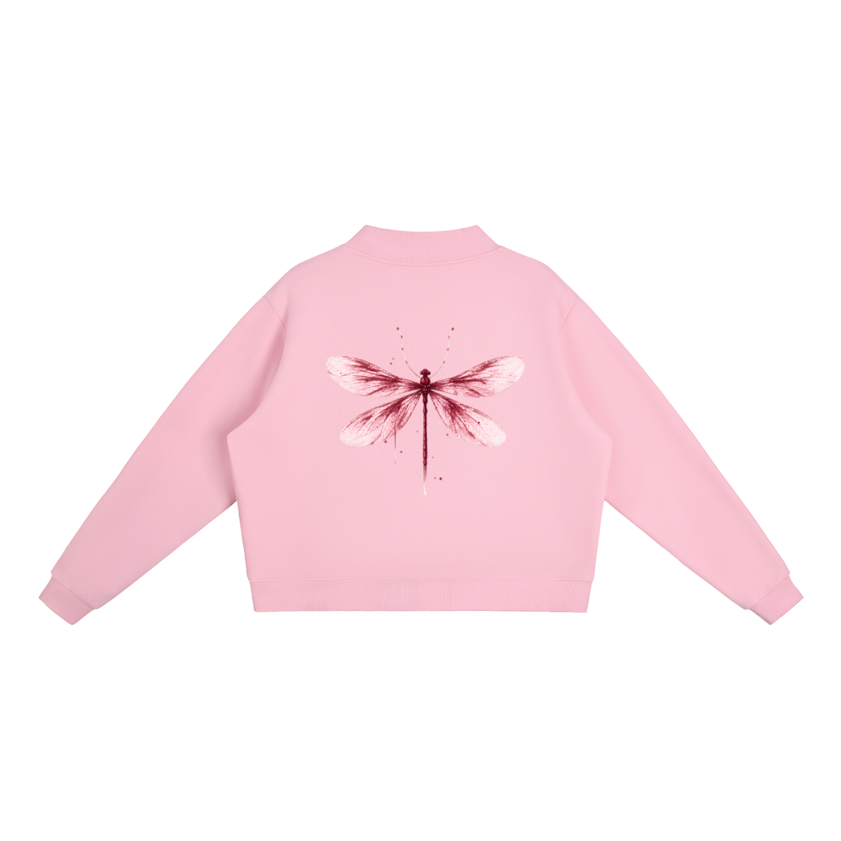 Women Fleece Mock-Neck Crew Sweatshirt