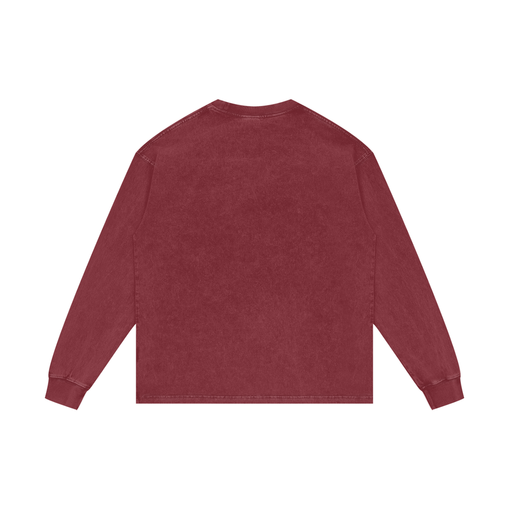 WARX Acid Wash Oversize Long Sleeve T-Shirt