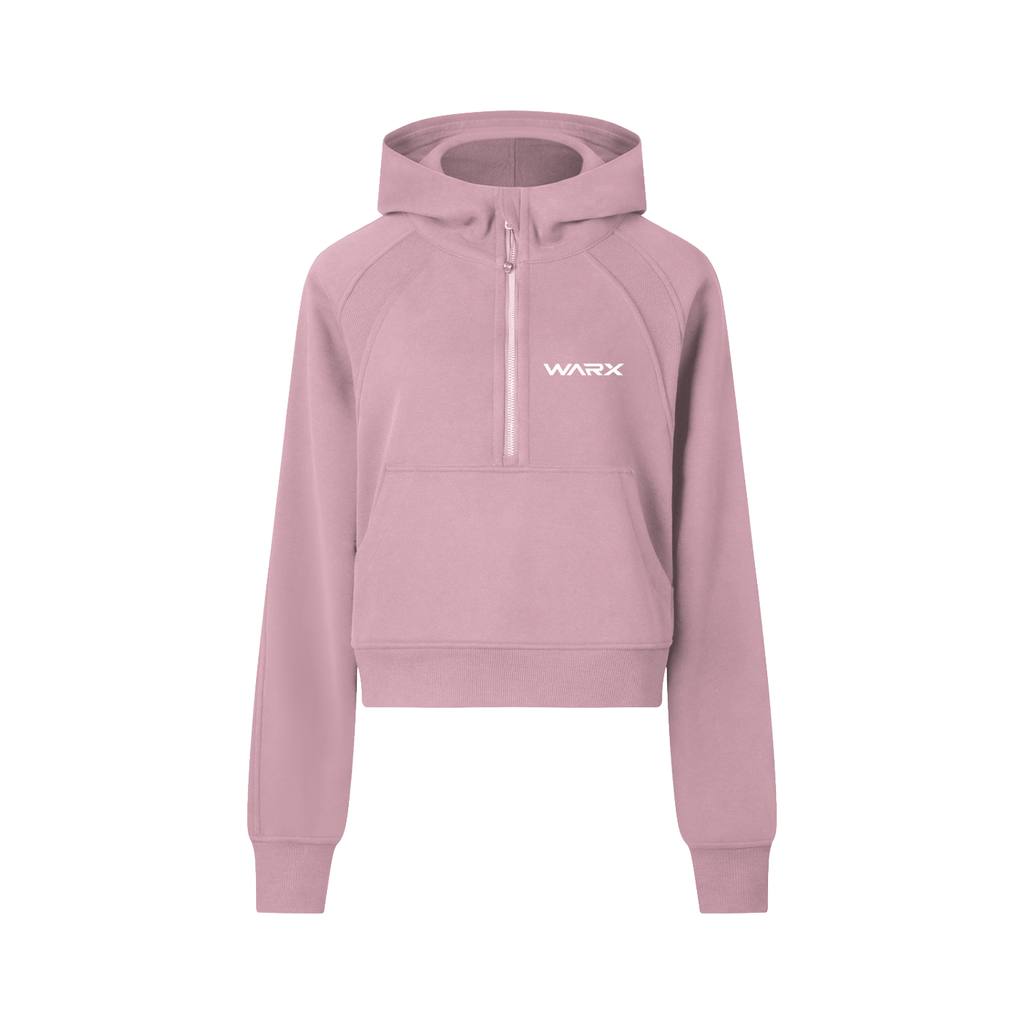 Warx Cropped Half-Zip Hoodie