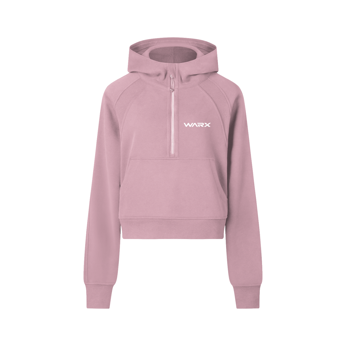 Warx Cropped Half-Zip Hoodie
