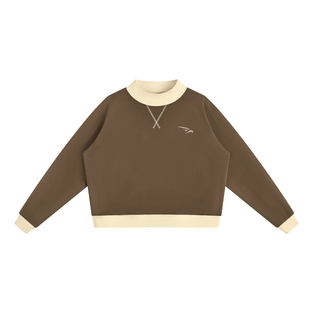 Women’s Mock Neck Crewneck Sweatshirt