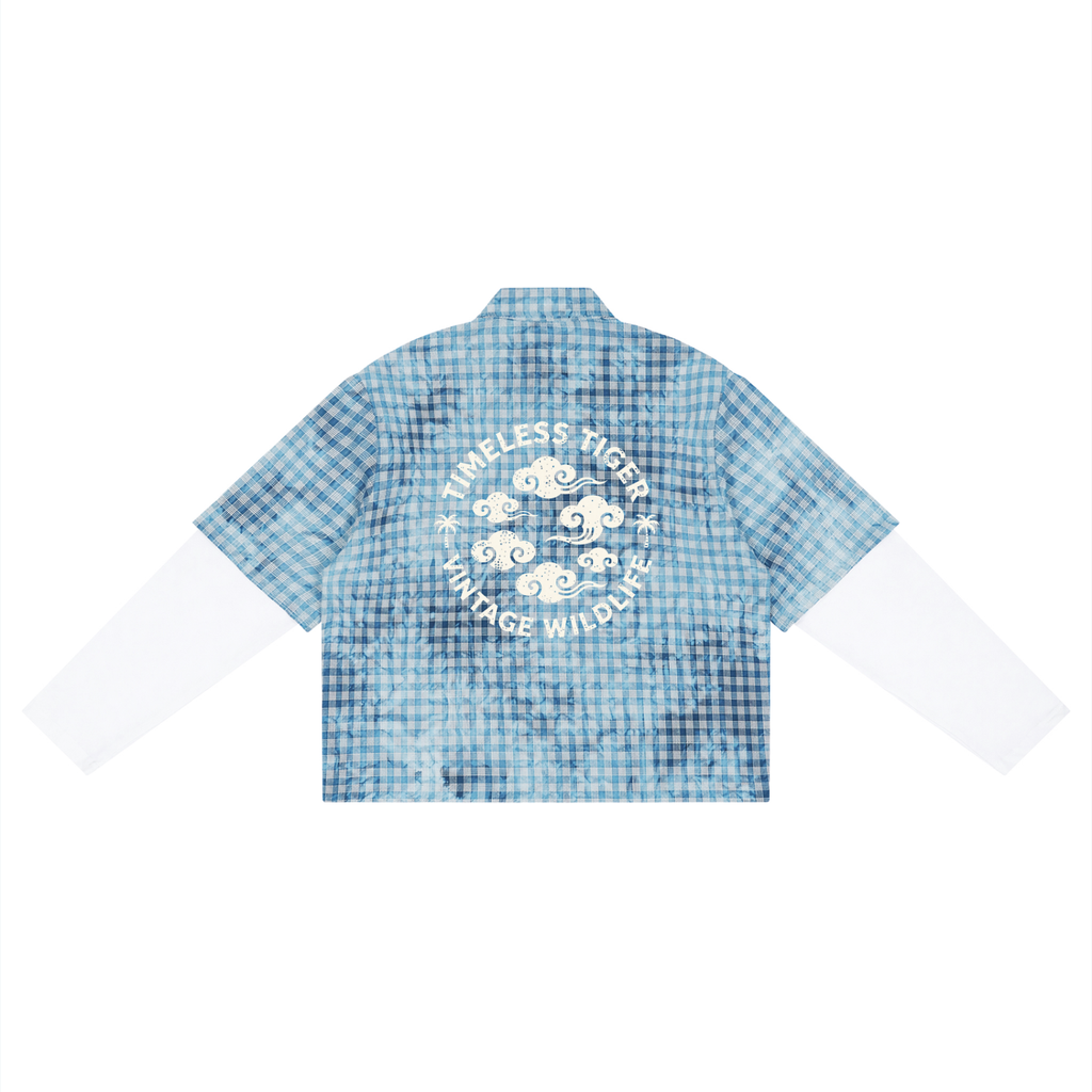 WARX Vintage Wash Plaid Short Sleeve Shirt