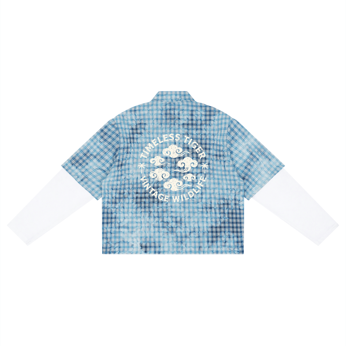 WARX Vintage Wash Plaid Short Sleeve Shirt