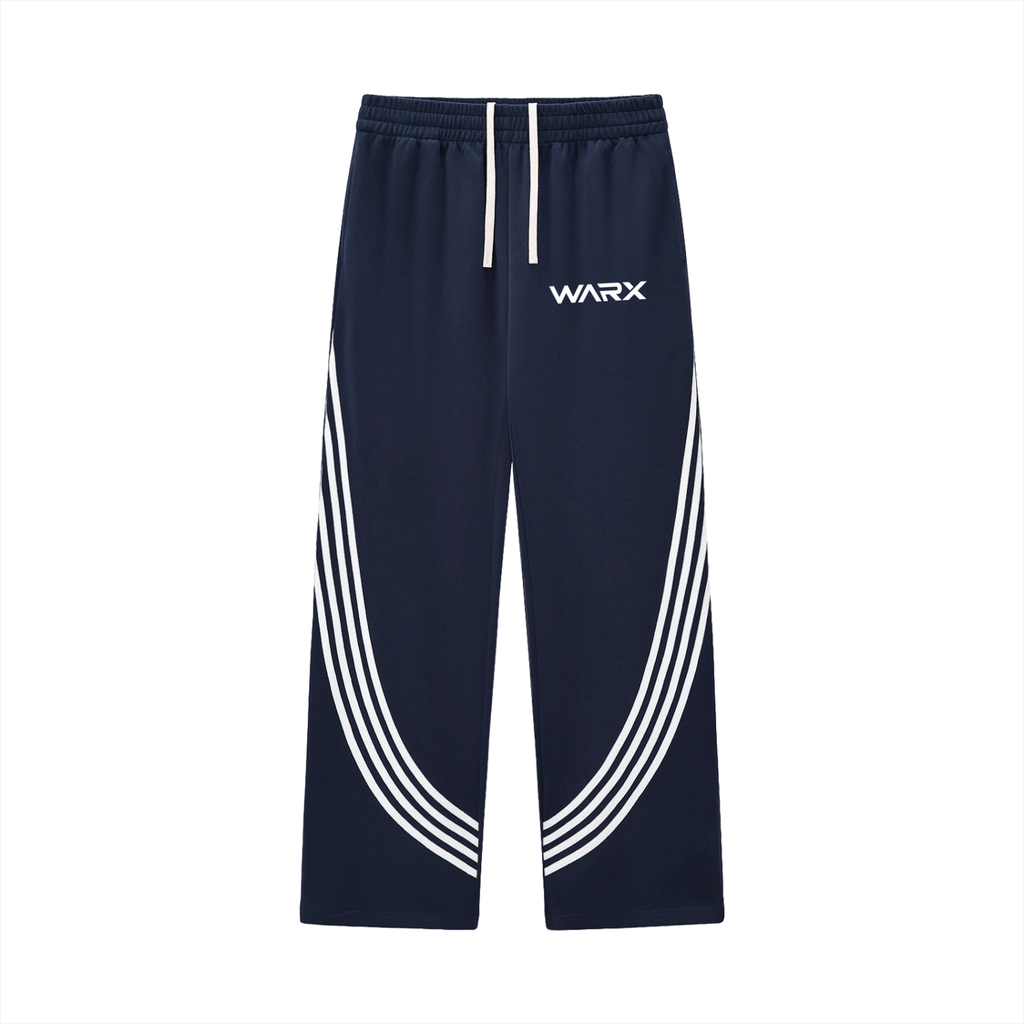 Curved Stripe Unisex Straight Sweatpants
