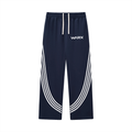 Curved Stripe Unisex Straight Sweatpants