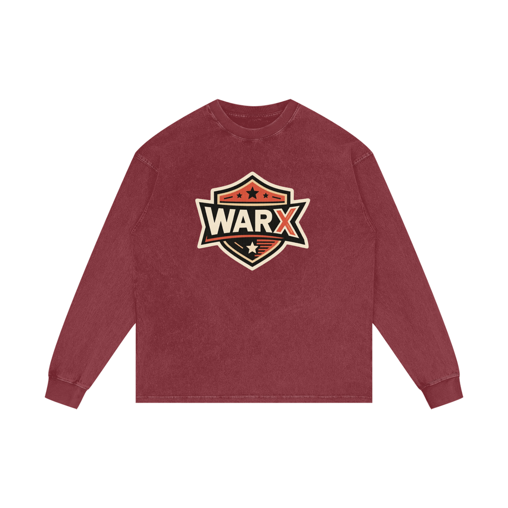 WARX Acid Wash Oversize Long Sleeve T-Shirt