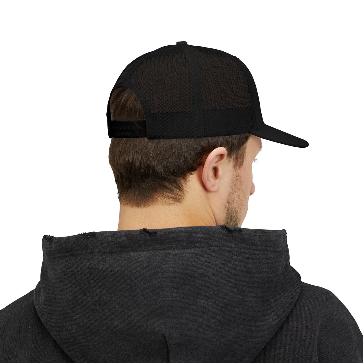 WARX Snapback Trucker Cap — Black Mesh Adjustable Hat
