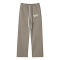 Warx Solid Color Fleece Straight Leg Pants
