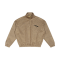 Unisex Plaid Quarter-Zip Sweatshirt
