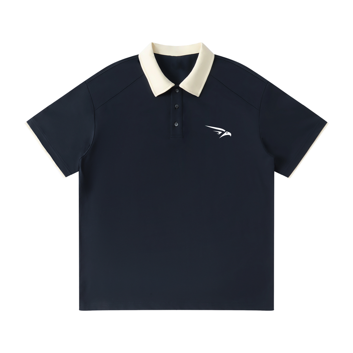 WARX Contrast Collar Raglan Polo Shirt