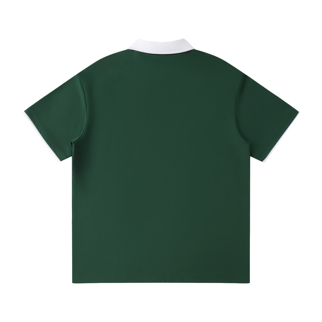 WARX Contrast Collar Raglan Polo Shirt