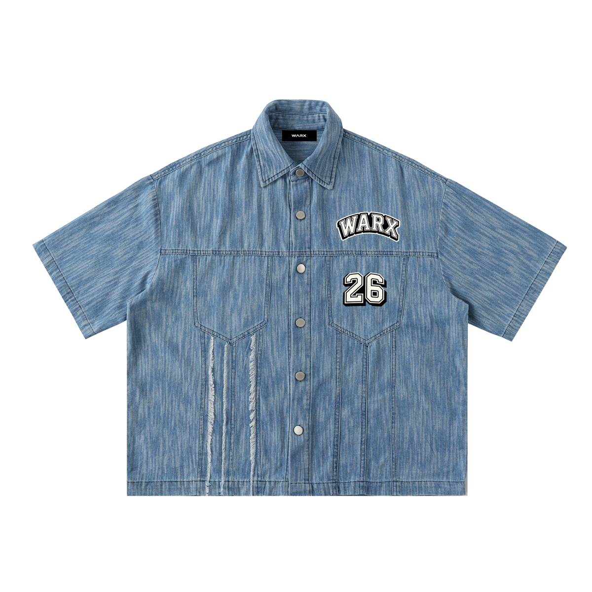 WARX Distressed Wash Short-Sleeve Shirt
