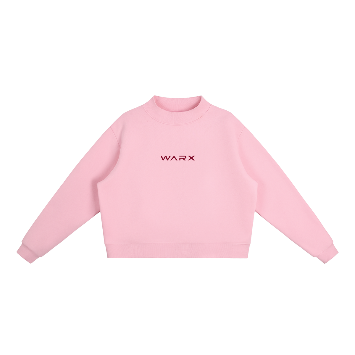 Women Fleece Mock-Neck Crew Sweatshirt