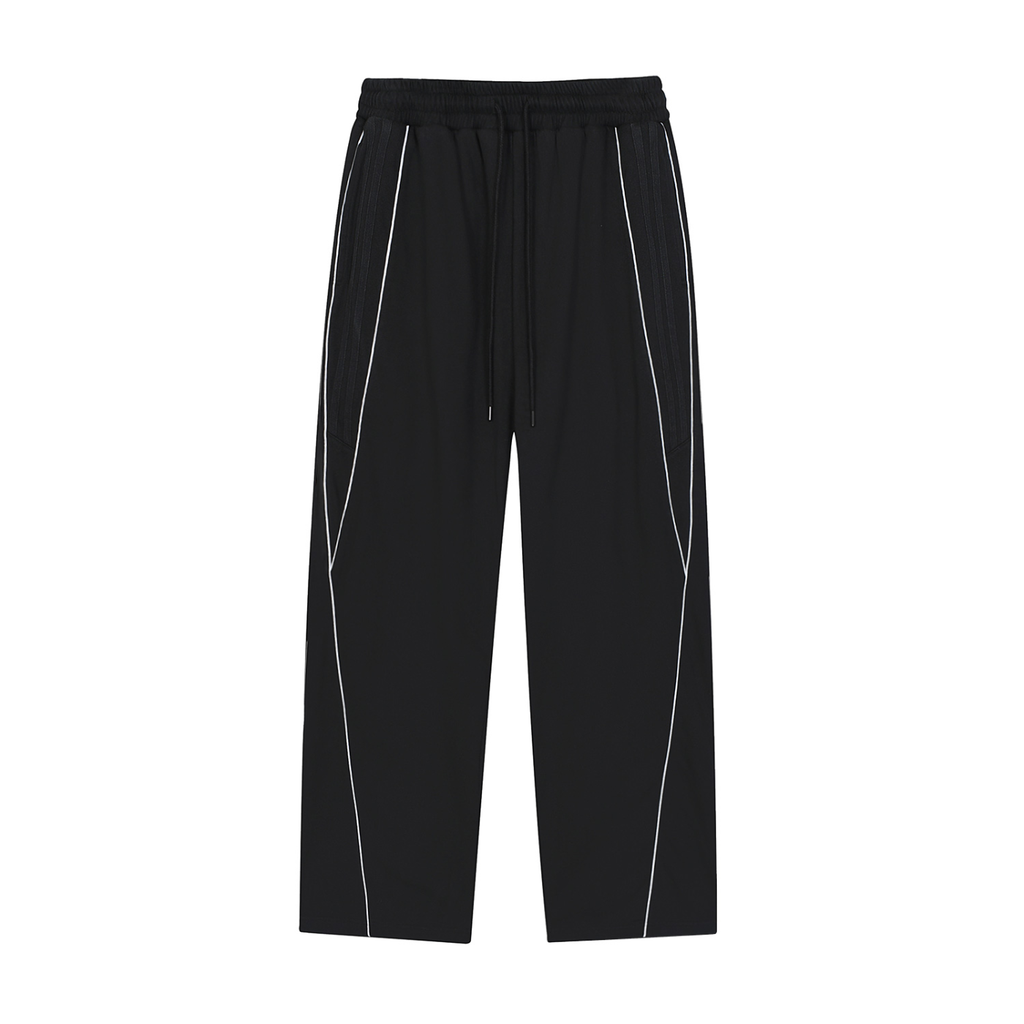 WARX Reflective Stripe Straight-Leg Sweatpants