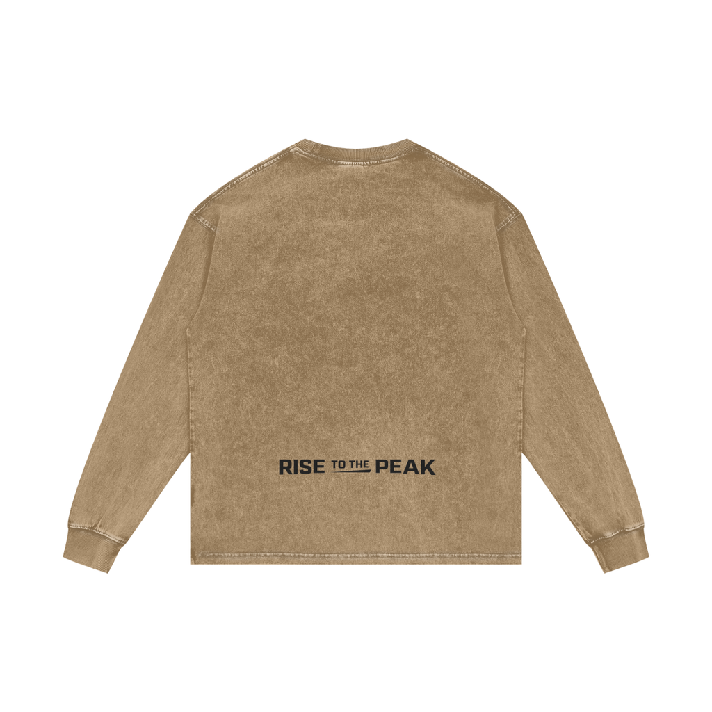 WARX Acid Wash Oversize Long Sleeve T-Shirt