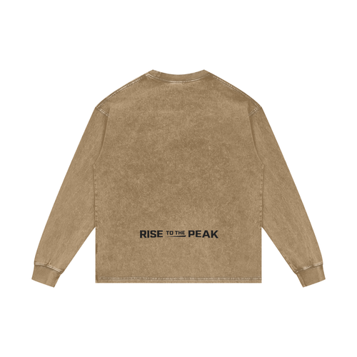 WARX Acid Wash Oversize Long Sleeve T-Shirt