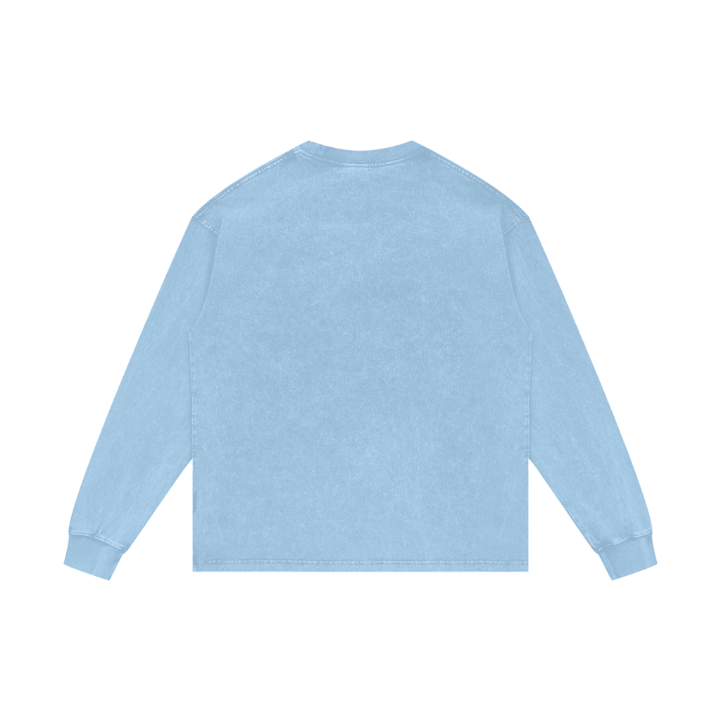 WARX Acid Wash Oversize Long Sleeve T-Shirt