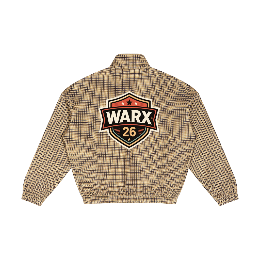 Unisex Plaid Quarter-Zip Sweatshirt