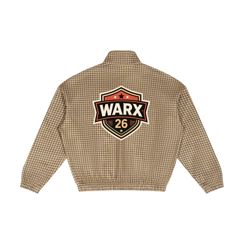 Unisex Plaid Quarter-Zip Sweatshirt