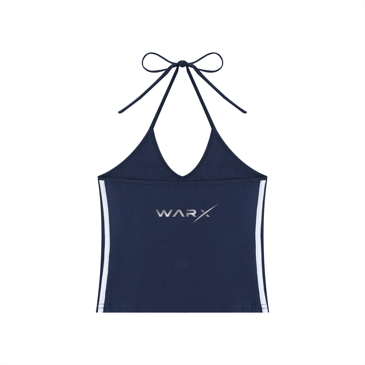 WARX Women's Color Block Halter Crop Tank Top