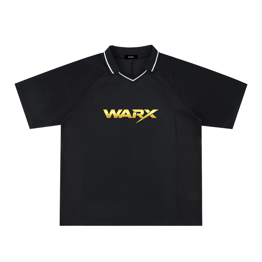 Striped V-Neck Soccer Jersey