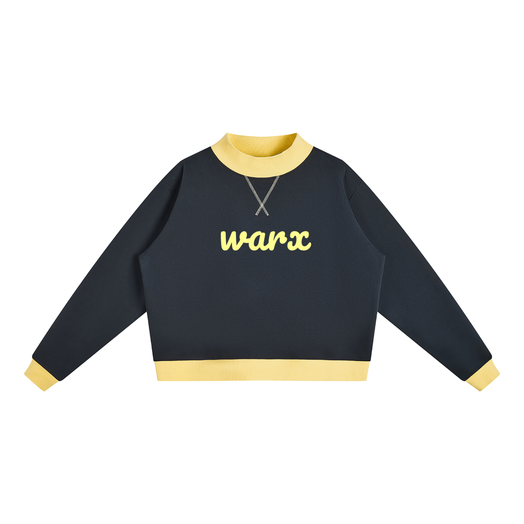 Women’s Mock Neck Crewneck Sweatshirt